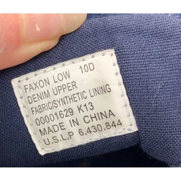 Polo Ralph Lauren Flaxon low tops  casual mens sneakers size 10 D navy canvas - Picture 8 of 8